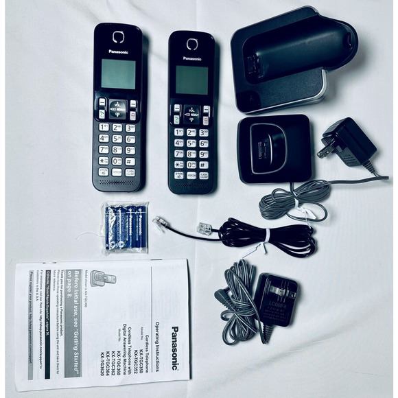 Panasonic KX-TGC352 Expandable Cordless Phone Backlit Display Black Intercom - Picture 3 of 16